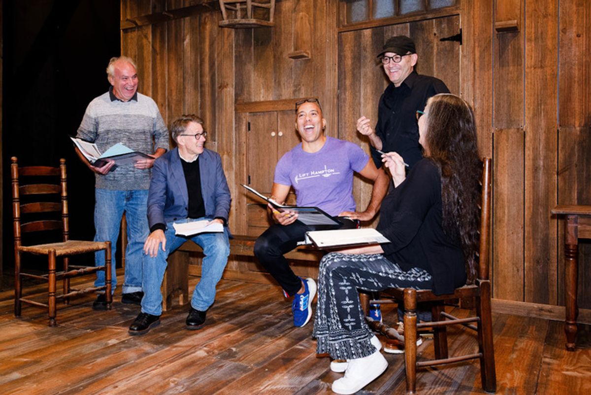 Allen O'Reilly, Keith Reddin, Gabriel Portuondo, Director Will Pomerantz, and Teresa DeBerry at 