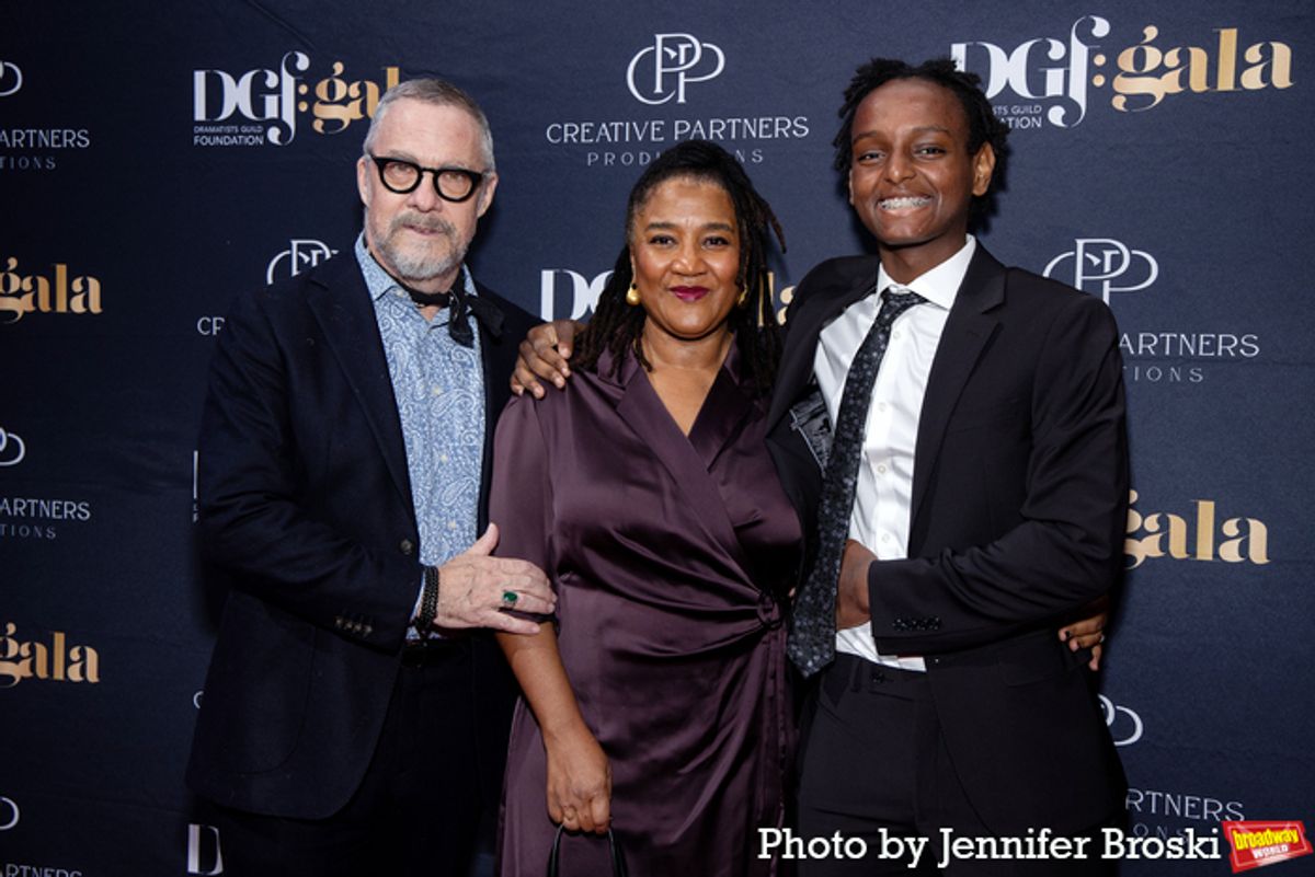 Tony Gerber, Lynn Nottage, Melkamu Gerber at 