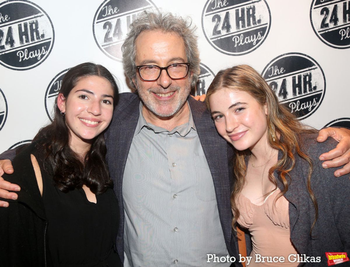 Warren Leight and daughters Imogen & Isa  at 