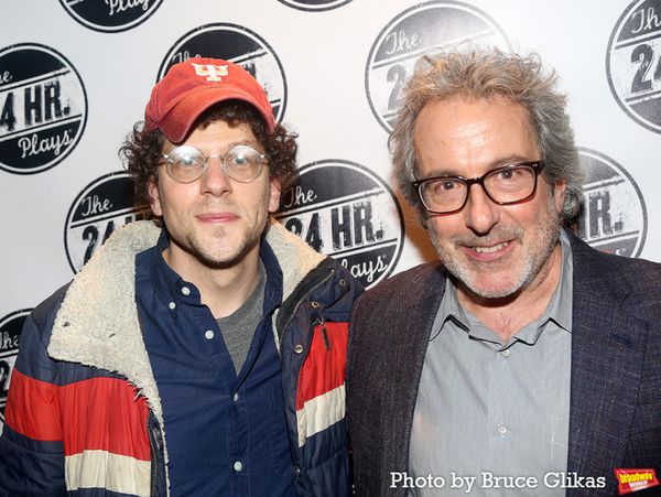 Jesse Eisenberg and Warren Leight Photo