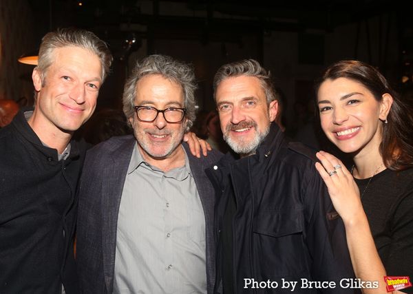 Peter Scanavino, Warren Leight, Raul Esparza 
 and Jamie Gray Hyder Photo