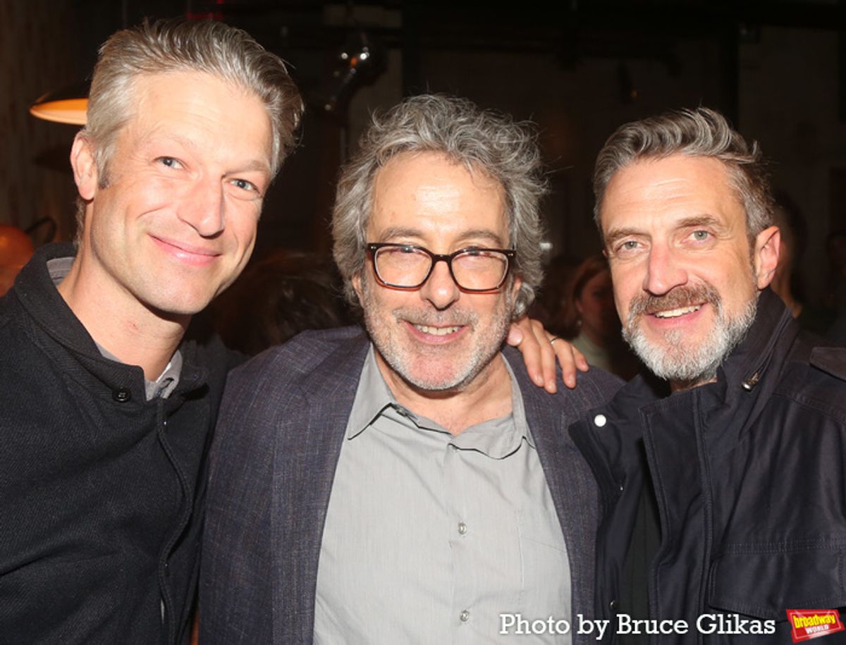 Peter Scanavino, Warren Leight and Raul Esparza  at 