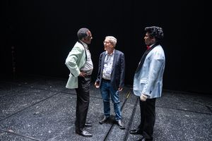 Harry Waters, Jr., Bob Gale, Jelani Remy @ BroadwayWorld Harry Waters, Jr., Bob Gale, Jelani Remy Photo
