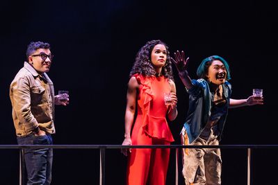Javier Ignacio as Peter, Britney Coleman as Bobbie and Marina Kondo as Susan in the N Photo