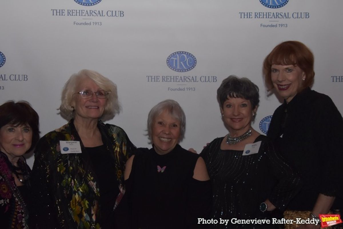 Magda Katz, Margaret Storm (Vice President The Rehearsal Club), leslie Shreve, Kathleen Cory and Leslie Middlebrook at 