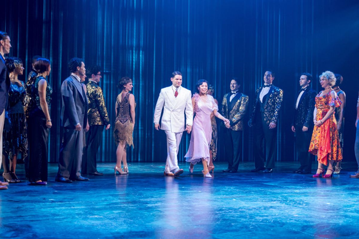 Jeremy Jordan, Eva Noblezada at 