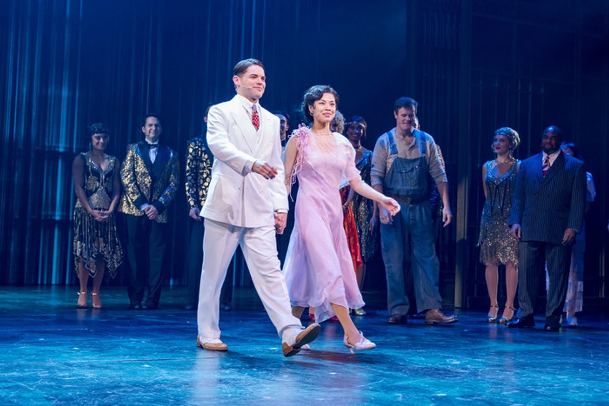 Jeremy Jordan, Eva Noblezada at 