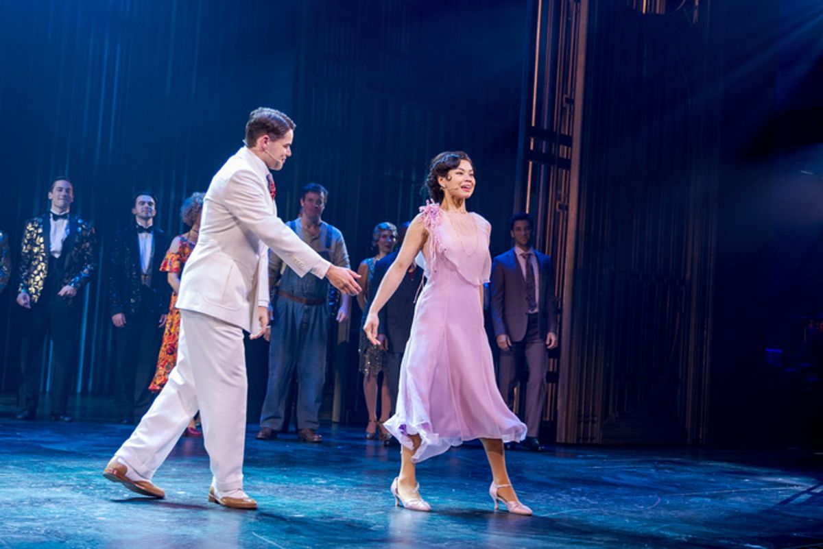 Jeremy Jordan, Eva Noblezada at 
