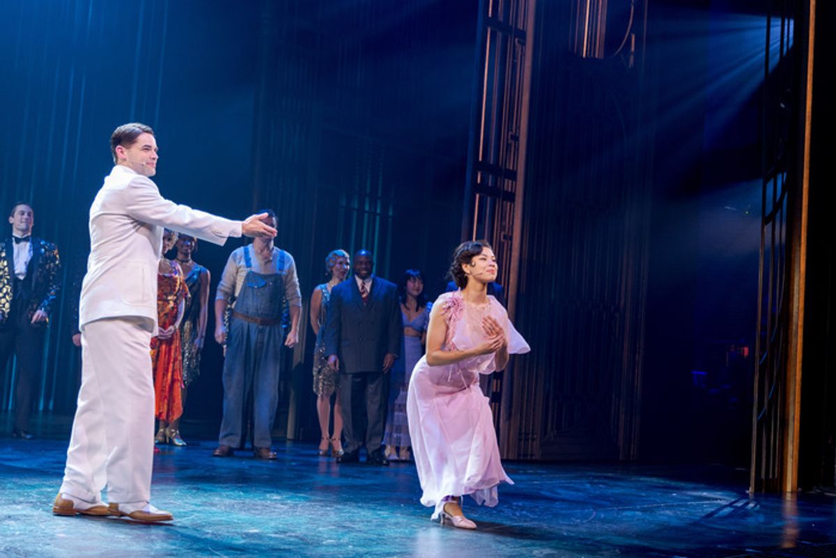Jeremy Jordan, Eva Noblezada at 