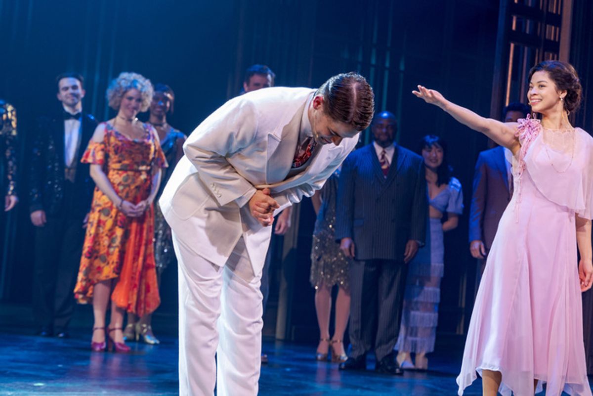 Jeremy Jordan, Eva Noblezada at 