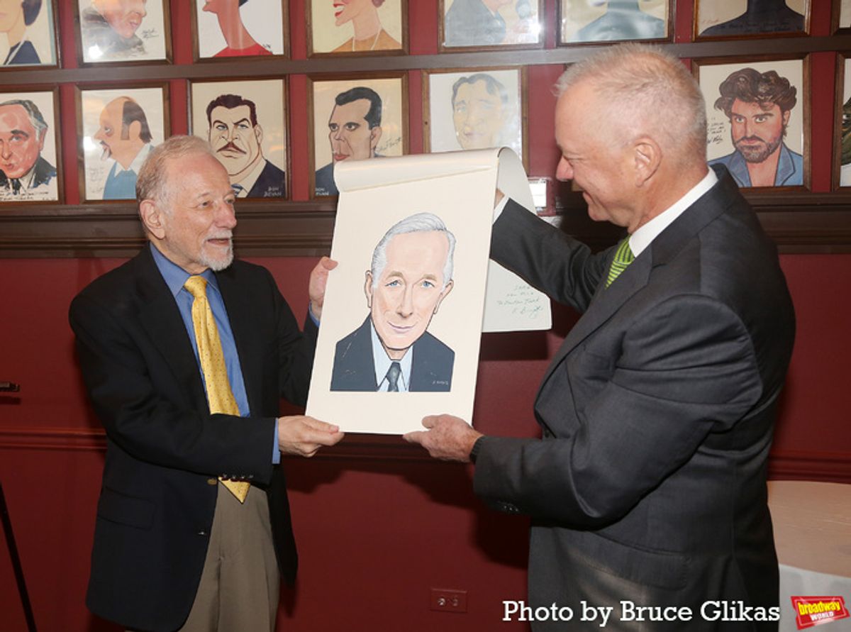 Jonathan Tunick and Sardi's General Manager/Owner Max Klimavicius at 