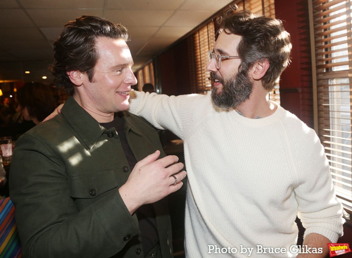 Jonathan Groff and Josh Groban  at 