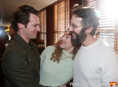 Jonathan Groff, Micaela Diamond and Josh Groban  Photo