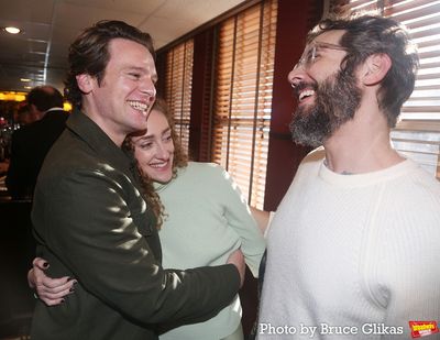 Jonathan Groff, Micaela Diamond and Josh Groban  Photo