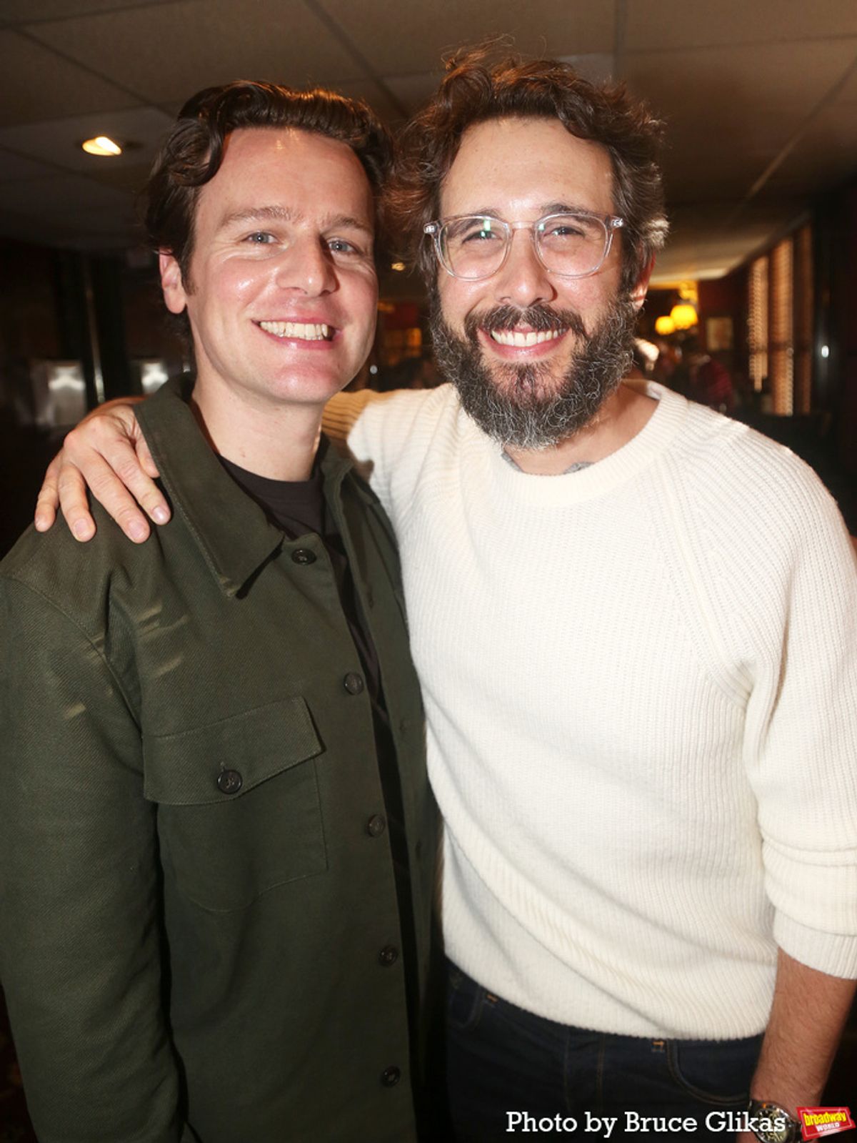 Jonathan Groff and Josh Groban  at 