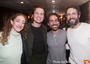 Micaela Diamond, Jonathan Groff, Alex Lacamoire and Josh Groban  Photo