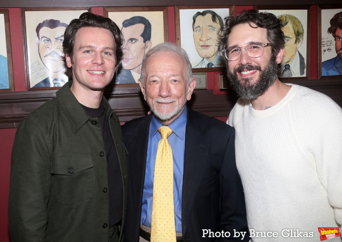 Jonathan Groff, Jonathan Tunick and Josh Groban at 