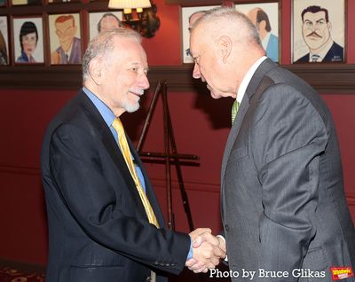 Jonathan Tunick and Sardi's General Manager/Owner Max Klimavicius Photo
