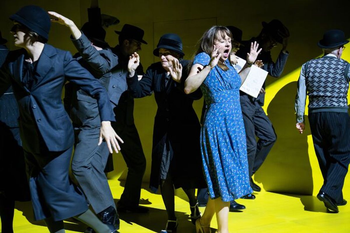 Rosie Sheehy and cast at 