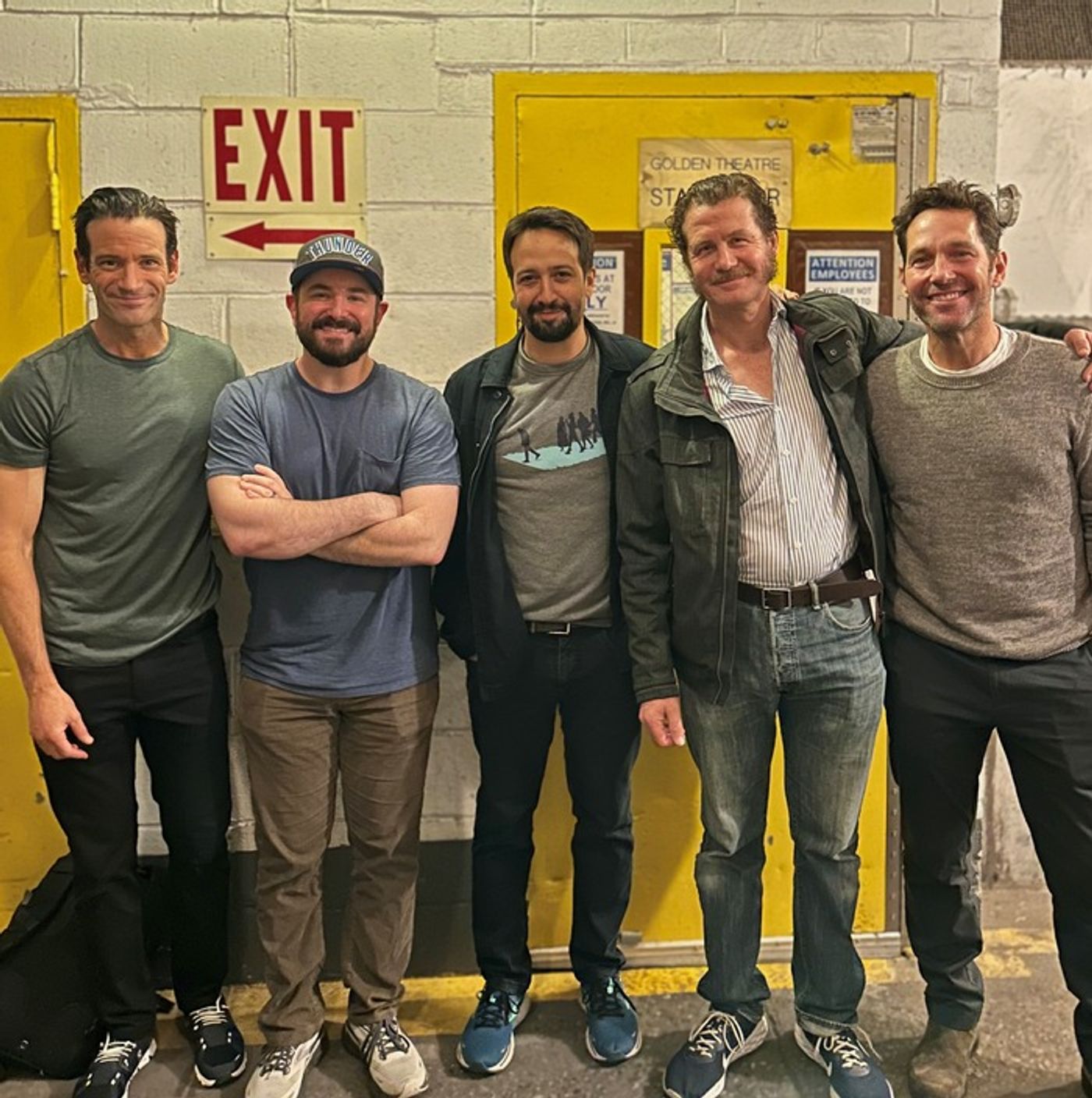 Photo: Paul Rudd & Lin-Manuel Miranda Visit THE SHARK IS BROKEN  Image