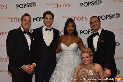 Steven Reineke, Derek Klena, Hailey Kilgore, Ali Stroker and Javier Munoz Photo
