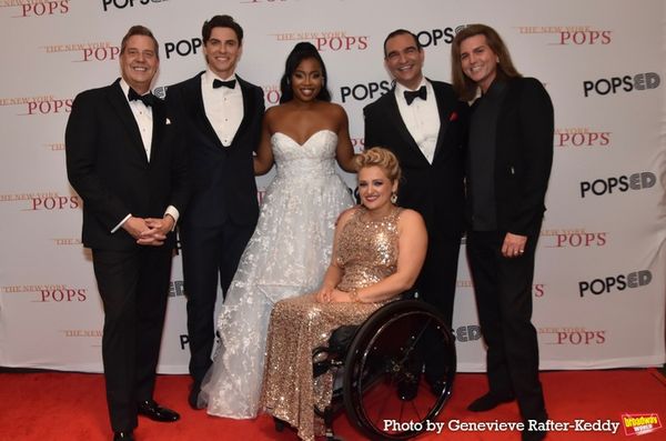 Steven Reineke, Derek Klena, Hailey Kilgore, Ali Stroker, Javier Munoz and Eric Gabba Photo