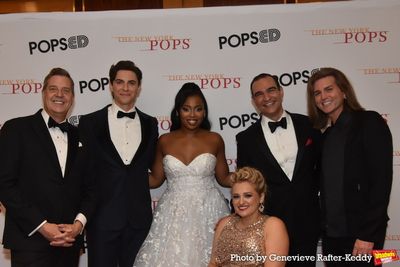 Steven Reineke, Derek Klena, Hailey Kilgore, Ali Stroker, Javier Munoz and Eric Gabba Photo