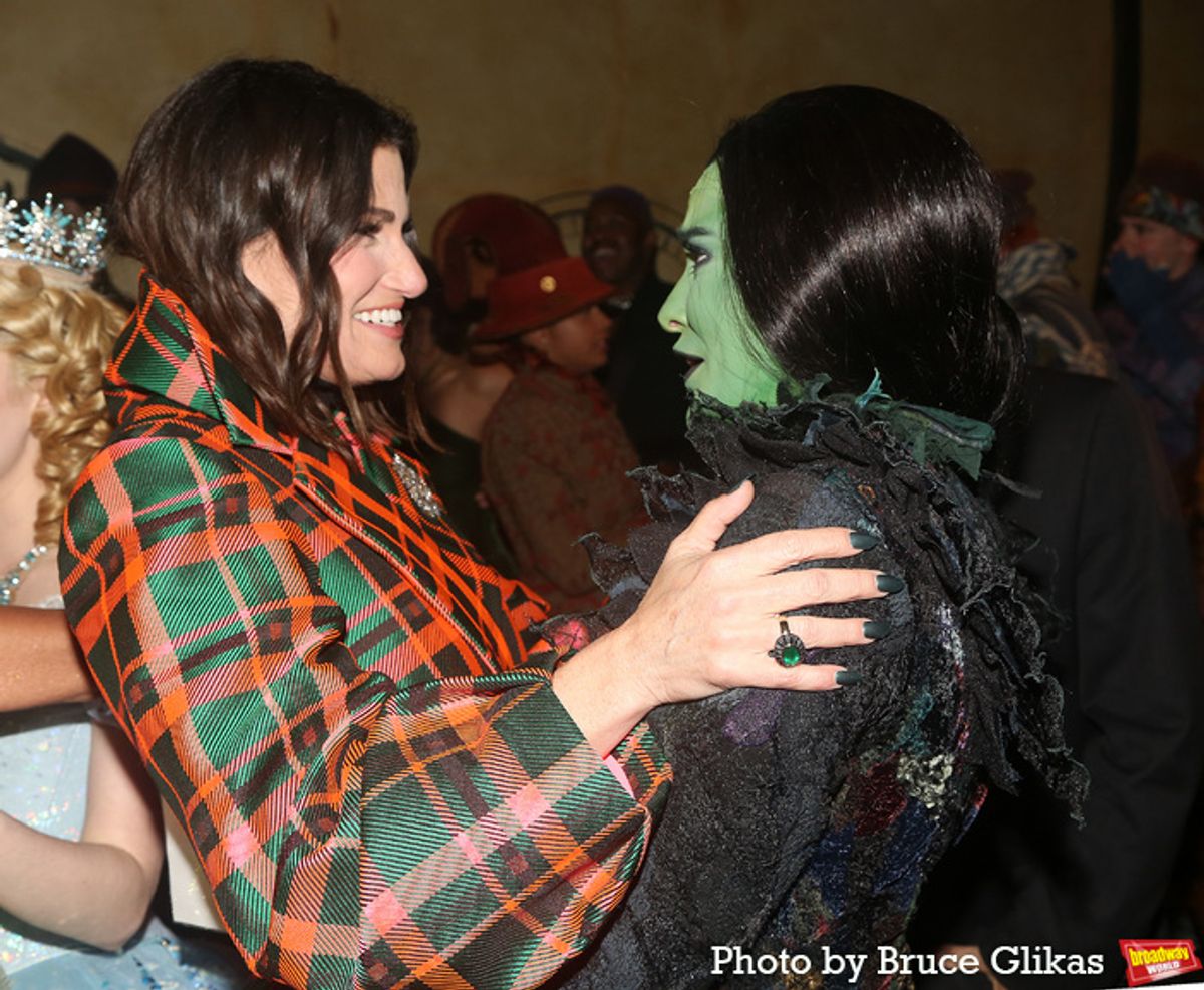 Idina Menzel and Alyssa Fox at 