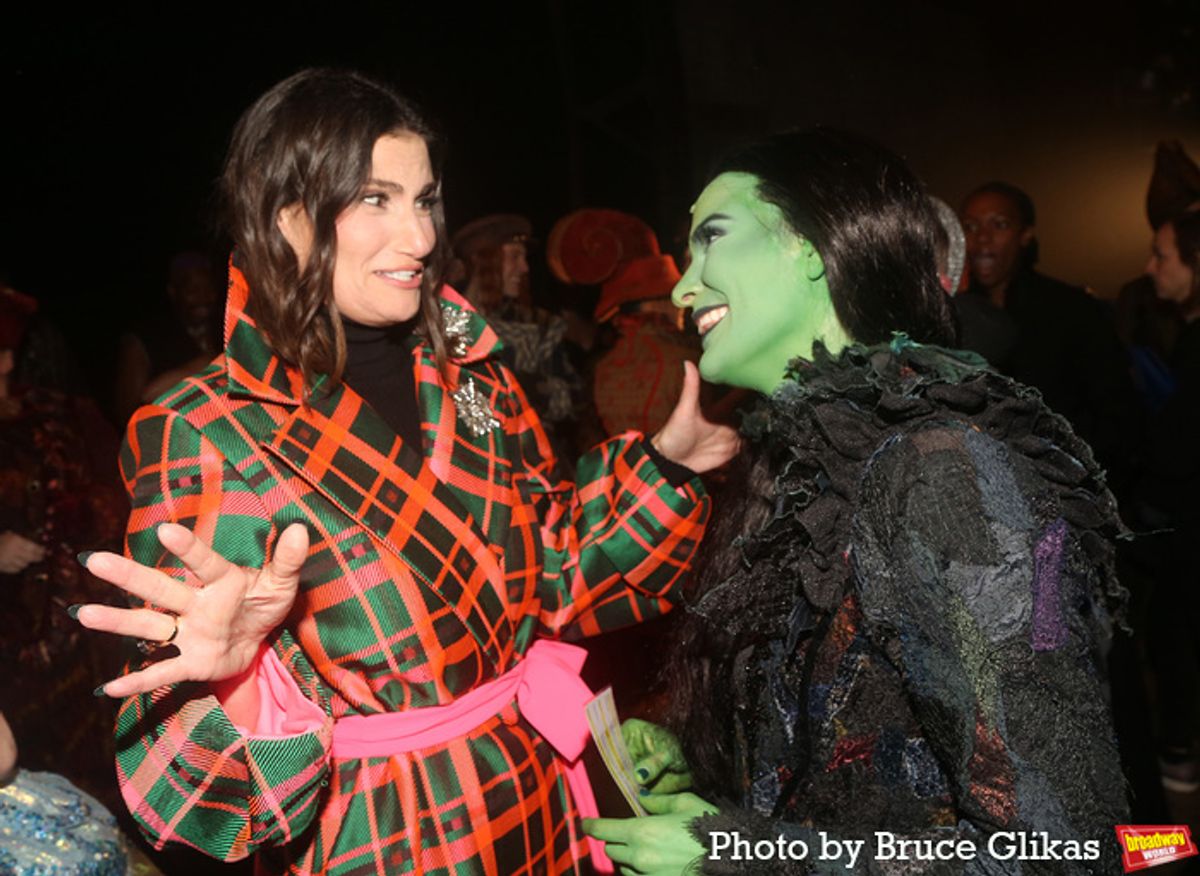 Idina Menzel and Alyssa Fox at 