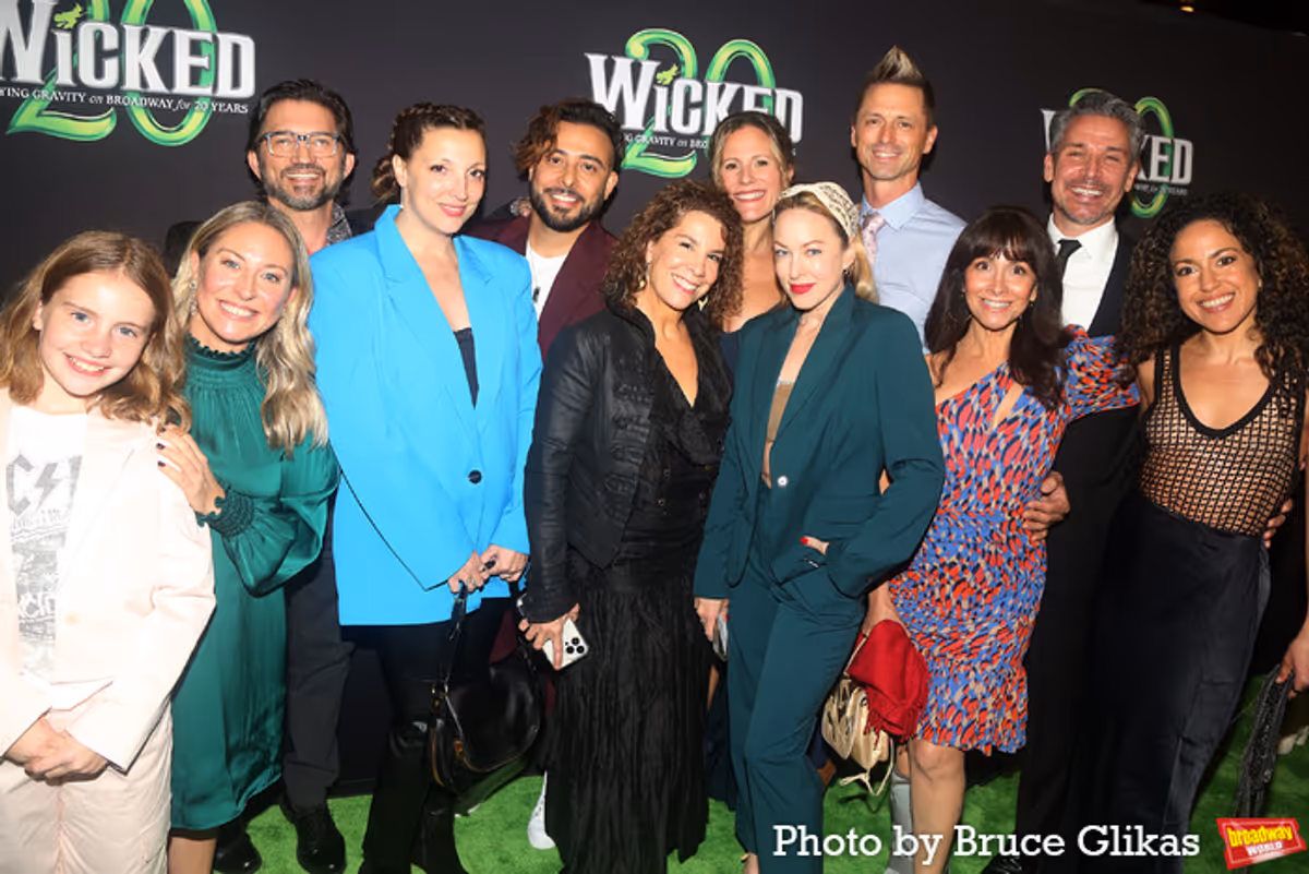 Original Cast of 'Wicked' Kylie Wergeles, mother Kristen Gorski Wergeles, Andrew Palermo, Corinne Herrera, Manuel Herrera, Lorna Ventura, Kristy Cates, Cristy Candler, LJ Jellison, Melissa Fahn, Kristoffer Cusick and Ioana Alfonso at 