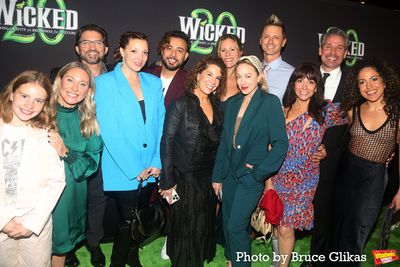 Original Cast of "Wicked" Kylie Wergeles, mother Kristen Gorski Wergeles, Andrew Pale Photo