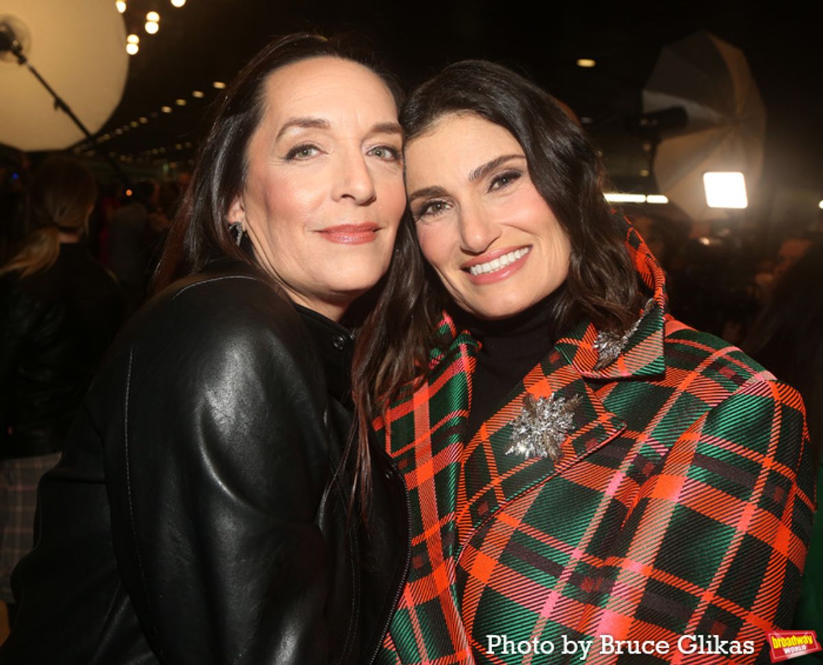 Julia Murney and Idina Menzel at 