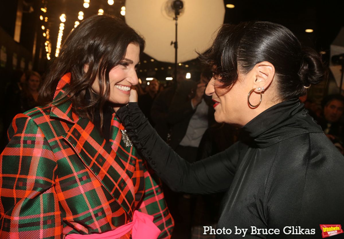 Idina Menzel and Eden Espinosa at 