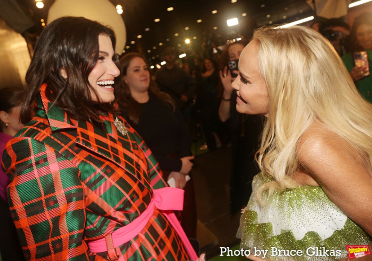 Idina Menzel and Kristin Chenoweth  at 