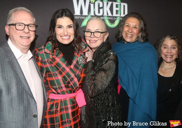 Kenneth Posner, Idina Menzel, Susan Hilferty, Marcia Goldberg and Nina Essman Photo