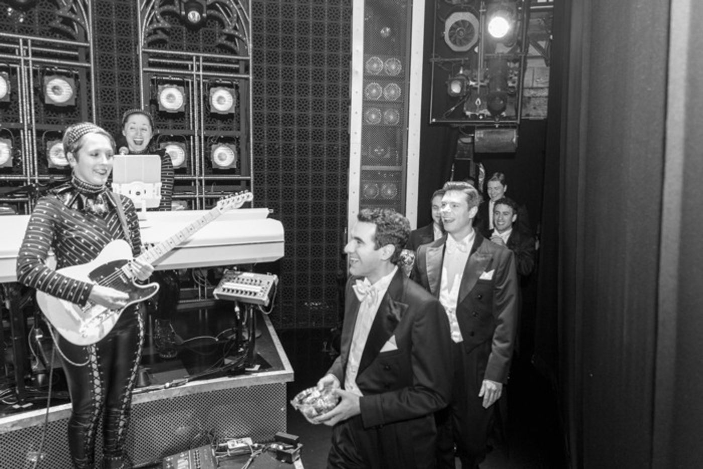 Photos & Video: The Harmonists From HARMONY Visit the Queens of SIX on Broadway  Image