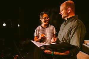 Sandra Tsing Loh and Thomas Caruso @ BroadwayWorld Sandra Tsing Loh and Thomas Caruso Photo