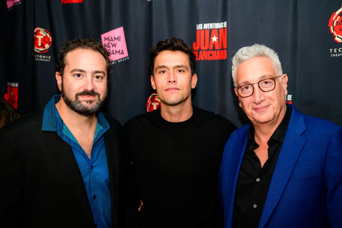 Jonathan Jakubowicz, Christian McGaffney, Moises Kaufman at 