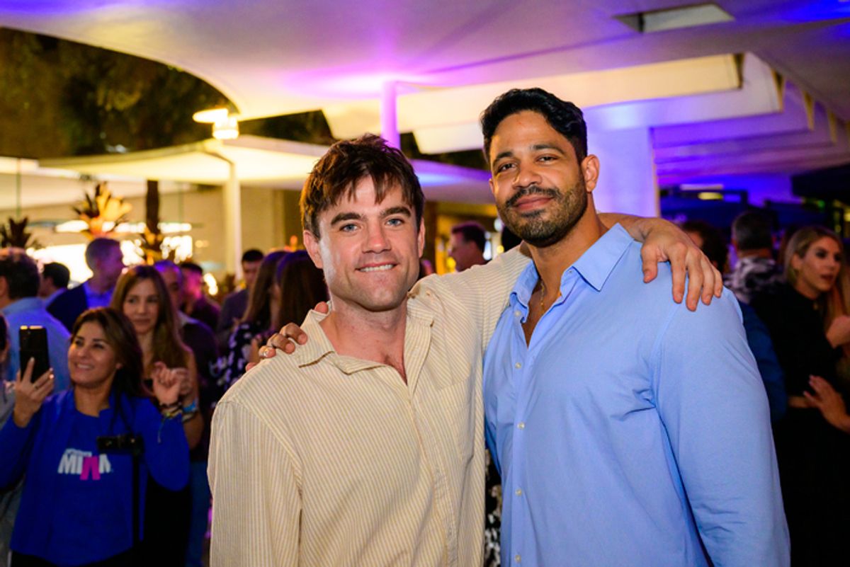 Patrick Ball and Roberto Jaramillo at Photos: Go Inside Opening Night of Moisés Kaufman's LAS AVENTURAS DE JUAN PLANCHARD at Miami New Drama