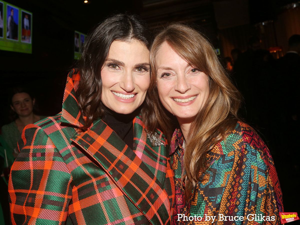 Idina Menzel and Michelle Federer at 