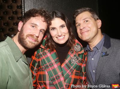 Ben Platt, Idina Menzel and Stephen Oremus Photo