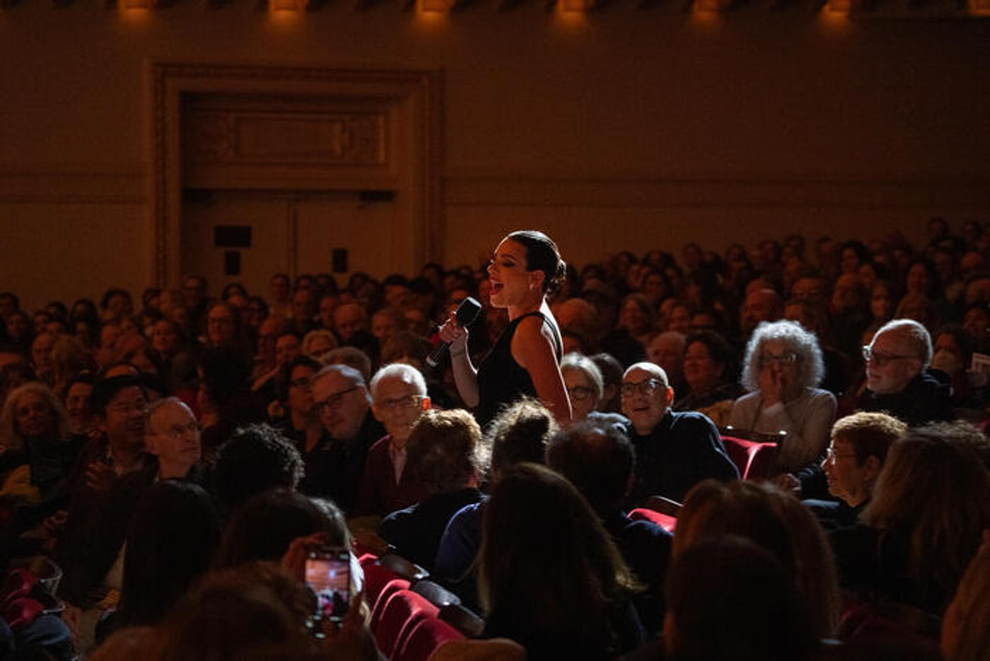 Photos: Lea Michele Makes Carnegie Hall Debut With Special Guests Jonathan Groff and Darren Criss  Image