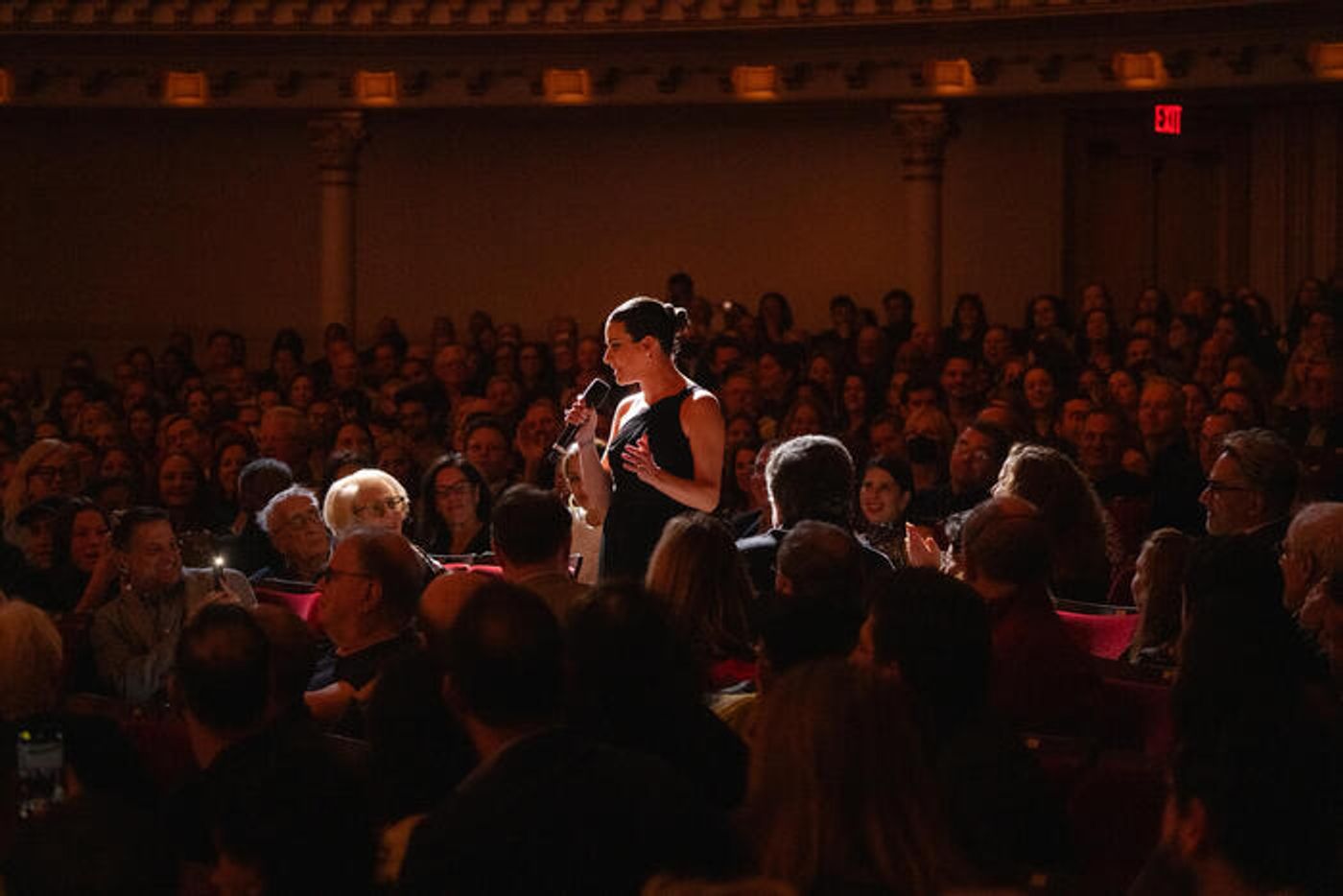 Photos: Lea Michele Makes Carnegie Hall Debut With Special Guests Jonathan Groff and Darren Criss  Image