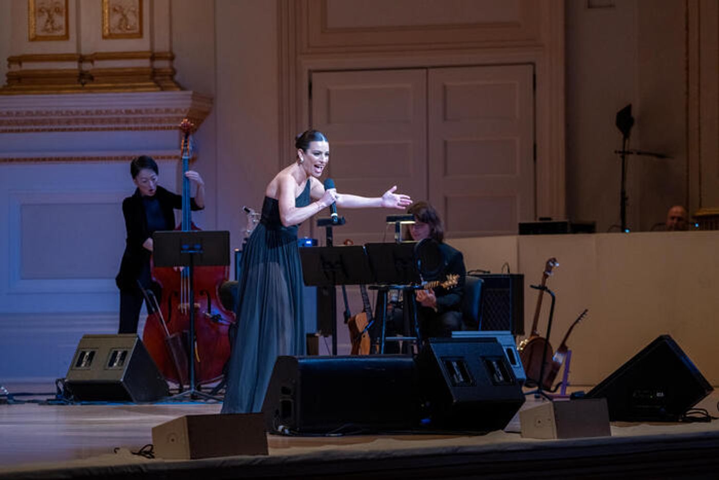 Photos: Lea Michele Makes Carnegie Hall Debut With Special Guests Jonathan Groff and Darren Criss  Image