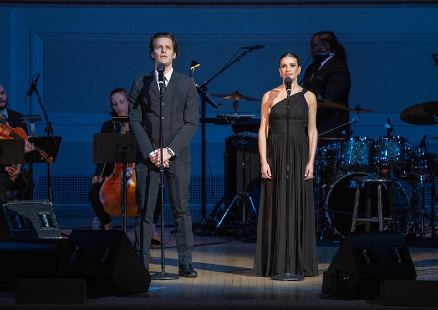 Photos: Lea Michele Makes Carnegie Hall Debut With Special Guests Jonathan Groff and Darren Criss  Image