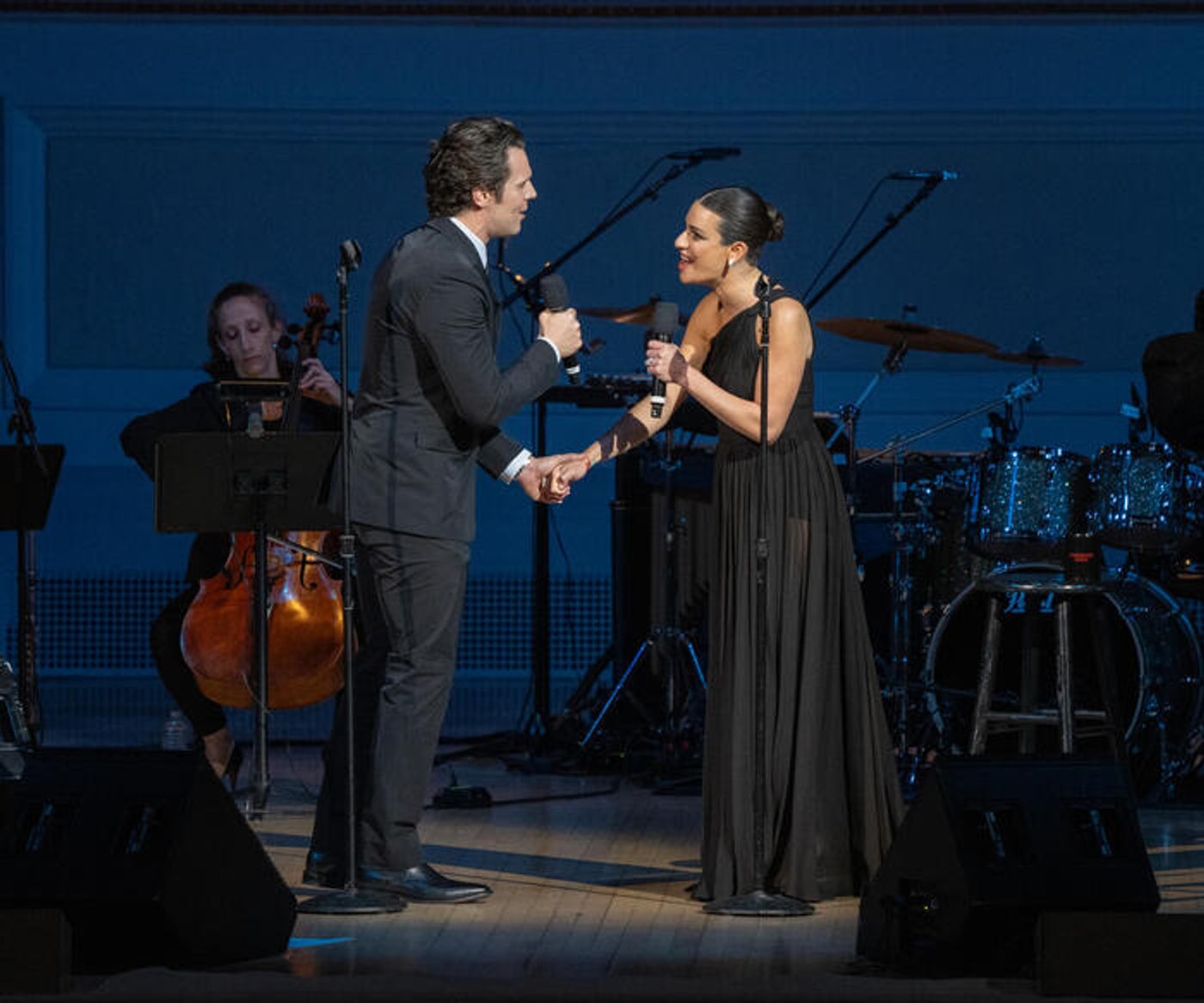 Photos: Lea Michele Makes Carnegie Hall Debut With Special Guests Jonathan Groff and Darren Criss  Image