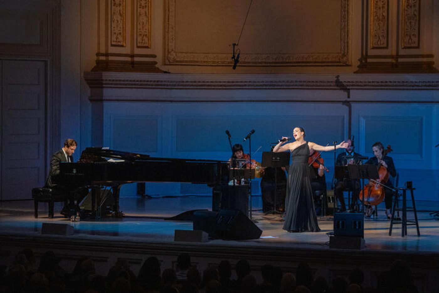 Photos: Lea Michele Makes Carnegie Hall Debut With Special Guests Jonathan Groff and Darren Criss  Image