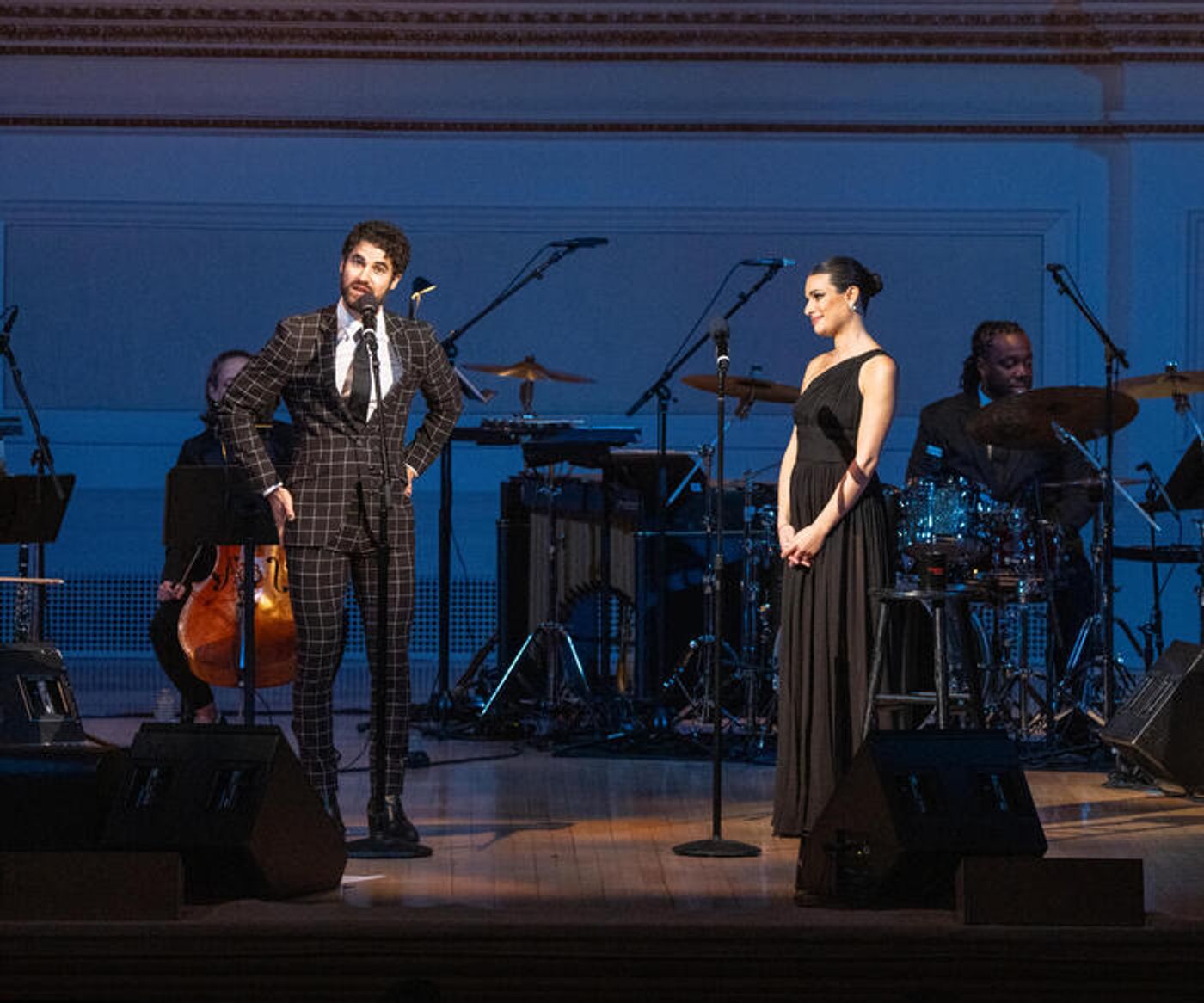 Photos: Lea Michele Makes Carnegie Hall Debut With Special Guests Jonathan Groff and Darren Criss  Image