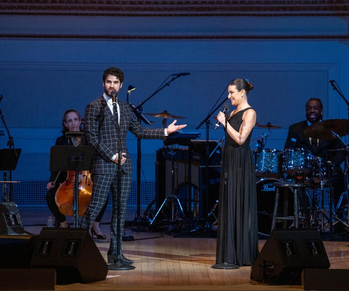 Darren Criss, Lea Michele at 