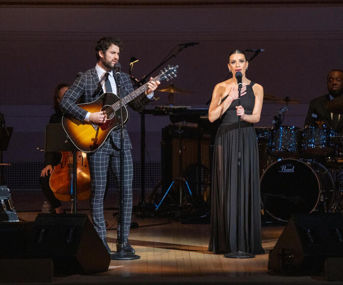 Darren Criss, Lea Michele at 